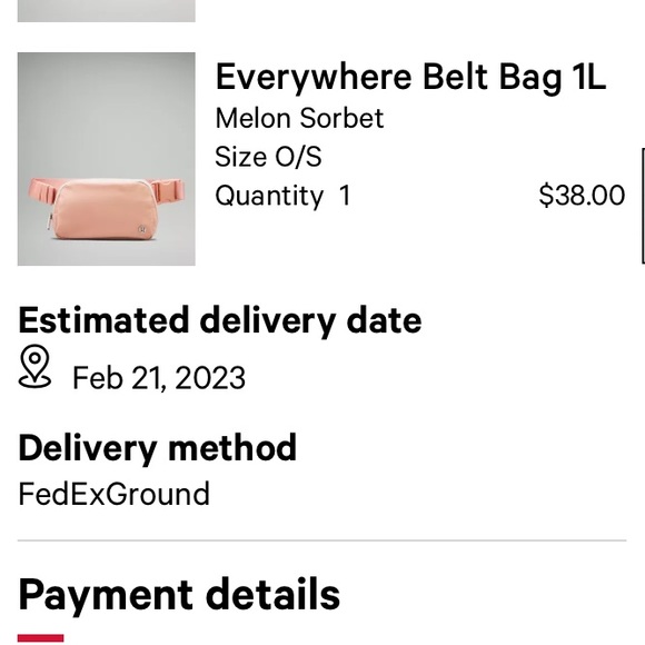 NWT Lululemon Melon Sorbet EBB - Picture 6 of 6